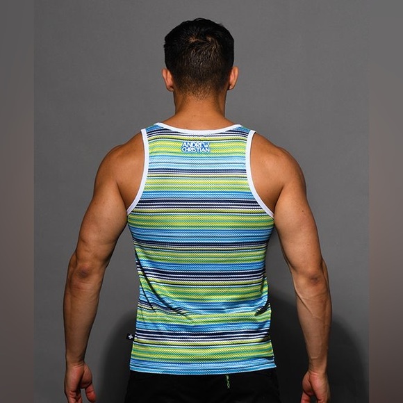 Stripe Mesh Tank - Picture 7 of 7